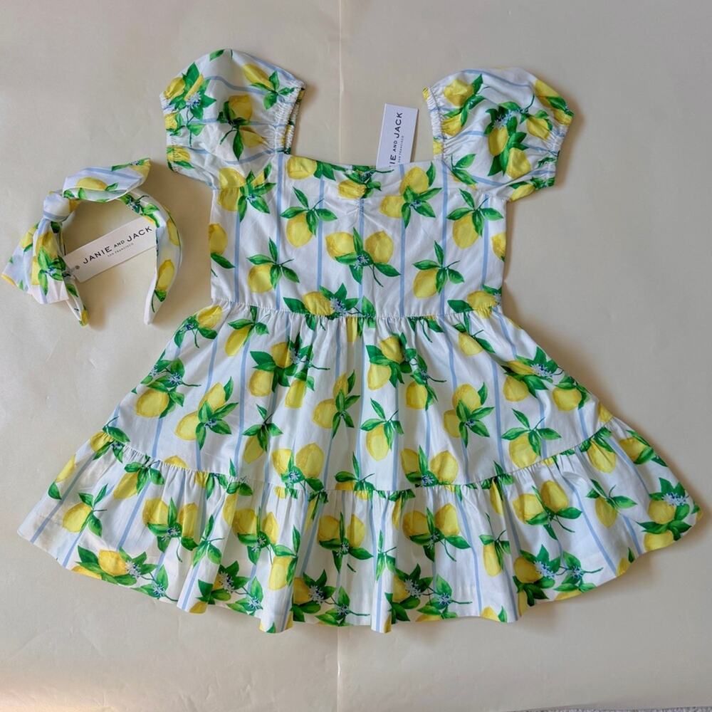 Janie and Jack 🍋 dress and headband